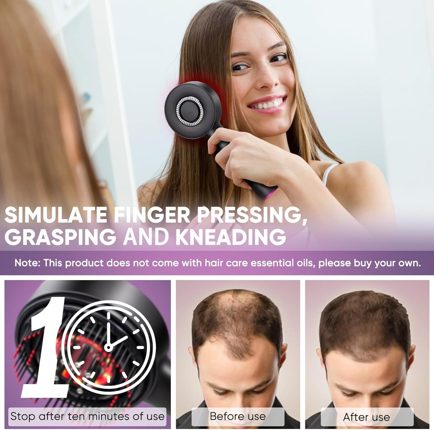 RootFlow™ Scalp Massager for Hair Growth & Relaxation.